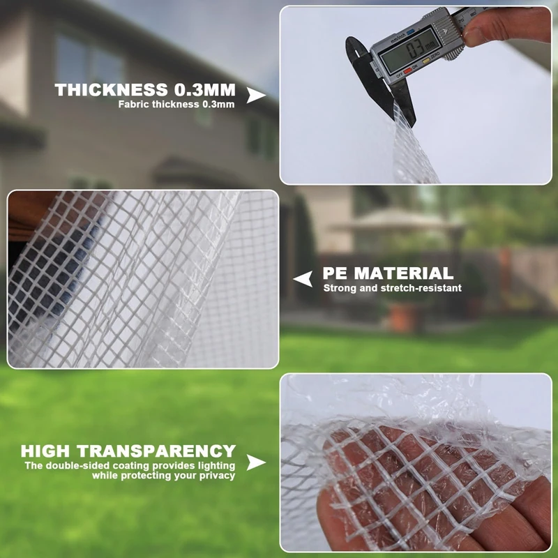 Lona transparente para pérgola – Impermeable y térmica - imagen 4