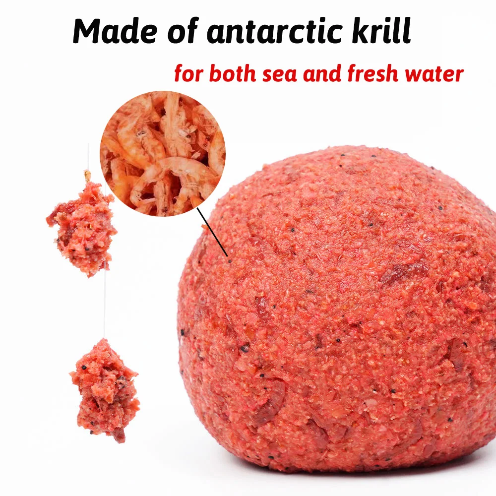 Krill-señuelo atractivo para Pesca de mar, cebo con sabor a pescado, camarones, carne, trefilado, gancho adhesivo para morder, aditivo alimentario, señuelo suave de Pesca - imagen 3