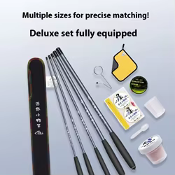 Juego de cañas de pescar ultraligeras, sección corta, caña ultraligera de mano, caña de corriente ultrafina, caña de pescar ultrafina