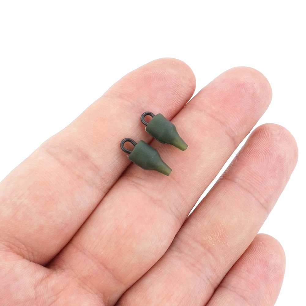 Hirisi 10 Uds accesorios de pesca de carpa funda amortiguadora Heli de goma cambio rápido aparejos terminales de pesca giratorios AH232 - imagen 2