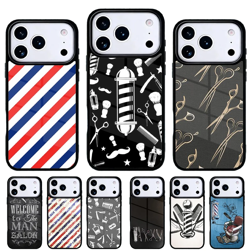 Funda trasera iPhone diseño barbería – Carcasa del 17 al 11