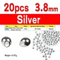 20pcs Silver 3o8mm