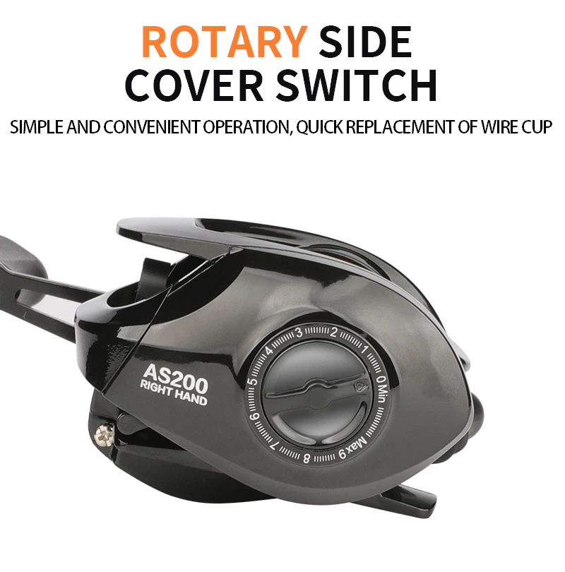 Carrete ligero de Metal para pesca, rueda de Baitcasting de alta velocidad, arrastre máximo de 8kg, relación de engranaje 6,3: 1 - imagen 3