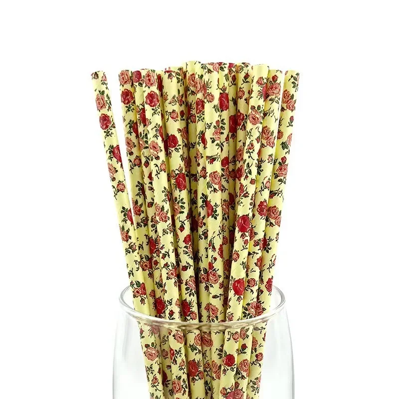 Palillos decorativos para pastelitos con margaritas y rosas vintage - imagen 2