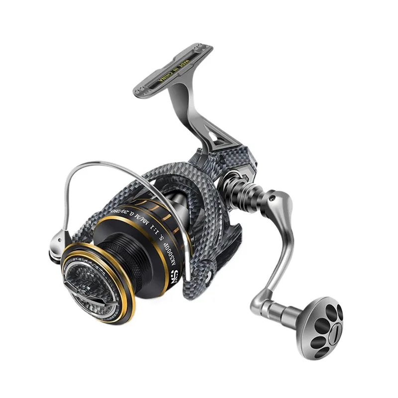 Carrete de pesca giratorio de metal, equipo de agua salada, perfil alto, rodamiento de acero inoxidable para caña de bobinas, todos los barcos, 3000, 5000,7000 - imagen 5