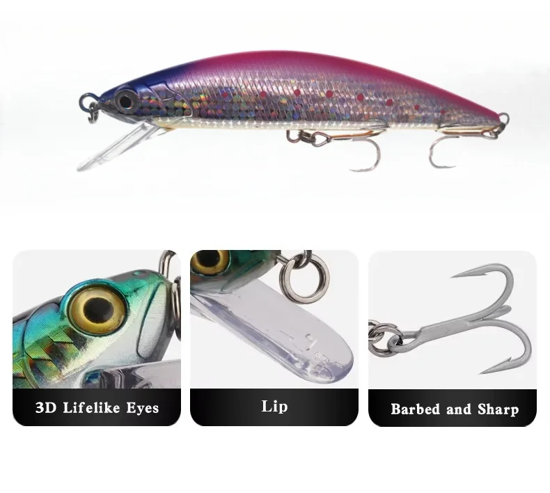 Señuelos de pesca de pececillo de hundimiento pesado, 14cm, 80g, cebos duros artificiales de lubina, Wobblers de mar de fundición larga, Swimbait, equipo Jerkbait - imagen 2