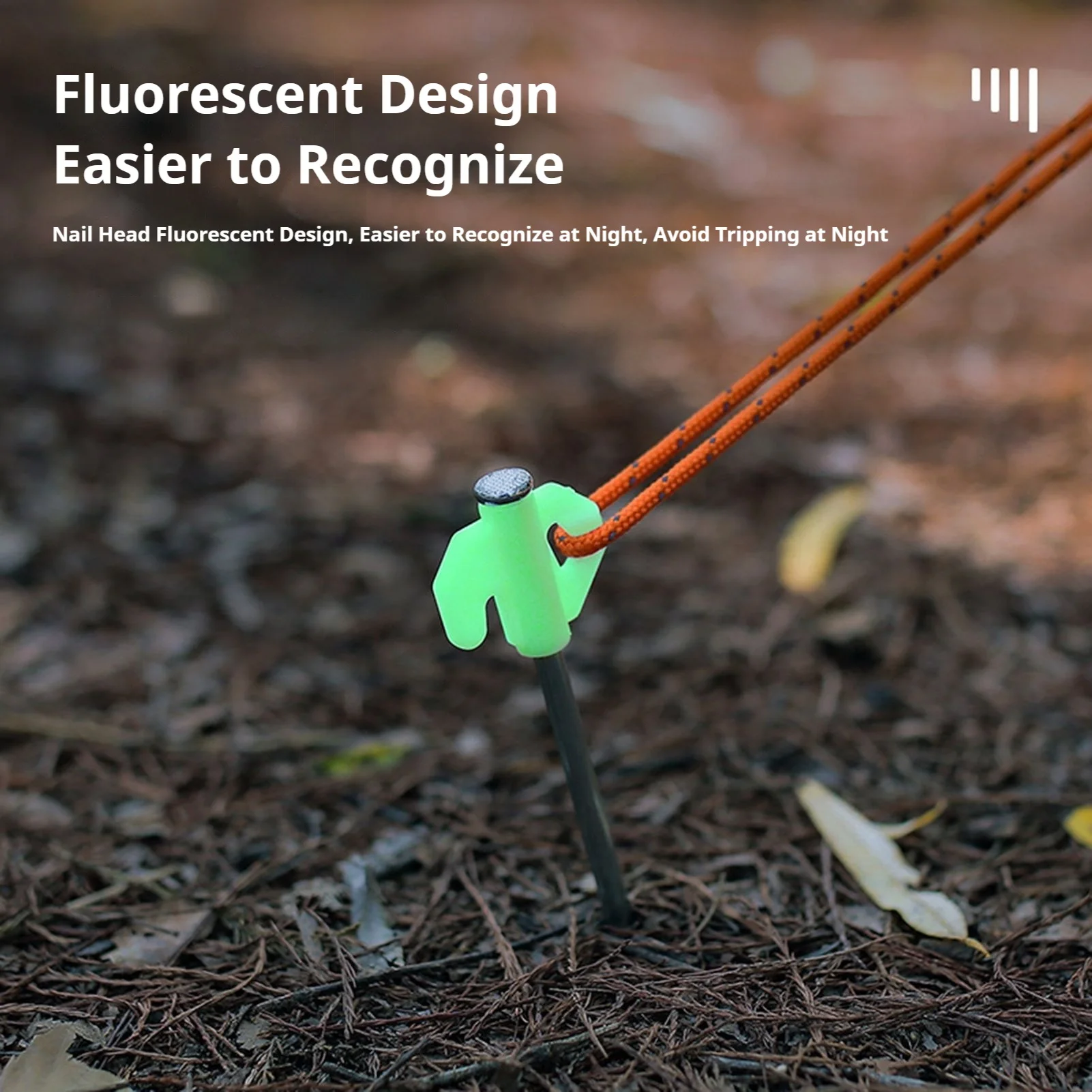 Estaca de tienda de campaña de 20cm, tienda gruesa extendida a prueba de viento, clavo para el suelo, tienda de campaña al aire libre, refugio, dosel, varilla fija, accesorios para acampar - imagen 4