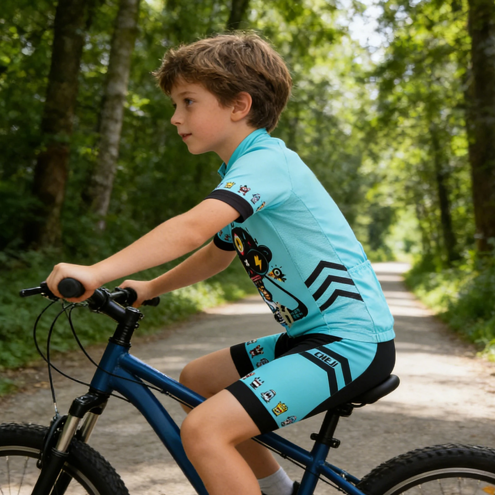 Badana de ciclismo infantil secado rápido transpirable equipación - imagen 3