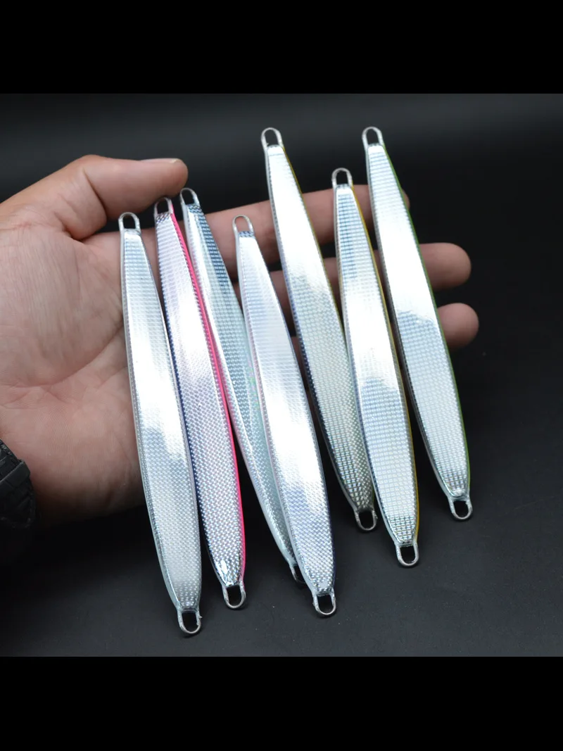 D1 señuelo de pesca de plantilla de Metal impreso en 3D, Jigging Trolling, 40g/60g/80g/100g, cebo duro UV luminoso, aparejos de agua salada - imagen 5