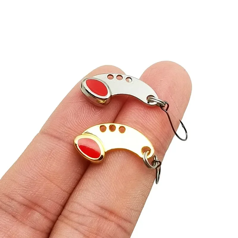OUTKIT 1 Uds nuevo Metal Mini VIB señuelo de pesca 1,5g 2cm aparejos de pesca Pin cuchara Crankbait vibración Spinner hundimiento cebo aparejos - imagen 3