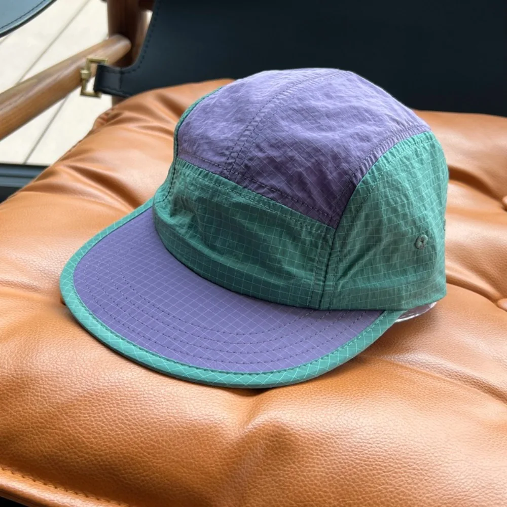 Gorra de béisbol informal de estilo japonés, gorra parasol ajustable de 5 paneles, gorra fina con visera para el sol de secado rápido, Unisex - imagen 4