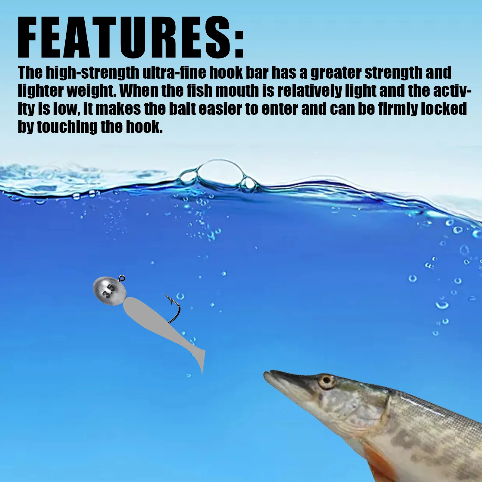 Anzuelos Jig Head para Ajing – Pesca de lubina con vinilos - imagen 3