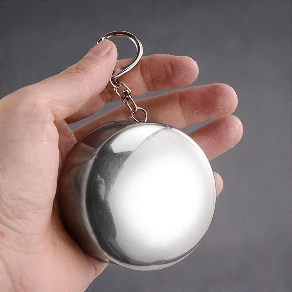 Taza de mano de café portátil de viaje con llavero, taza telescópica plegable para exteriores - imagen 2