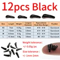 12Pcs black