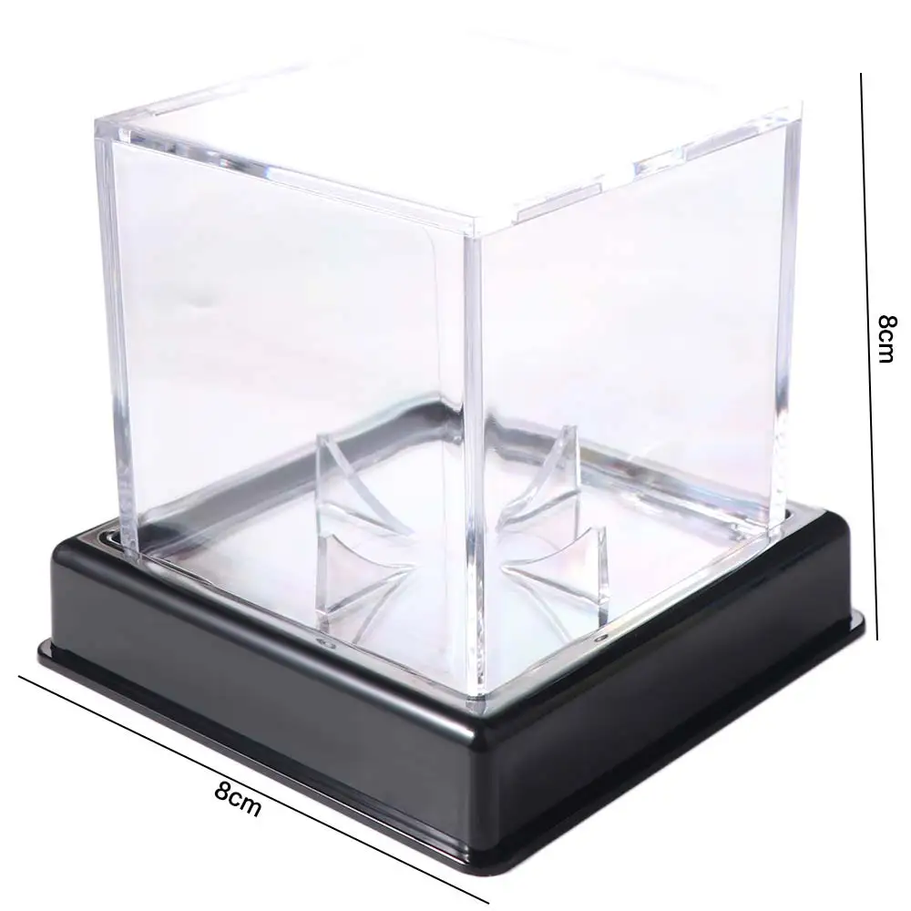 Caja de béisbol acrílica de Softbol, protección UV a prueba de polvo, vitrina de béisbol, caja de almacenamiento transparente y transparente, deportes de equipo de béisbol - imagen 2