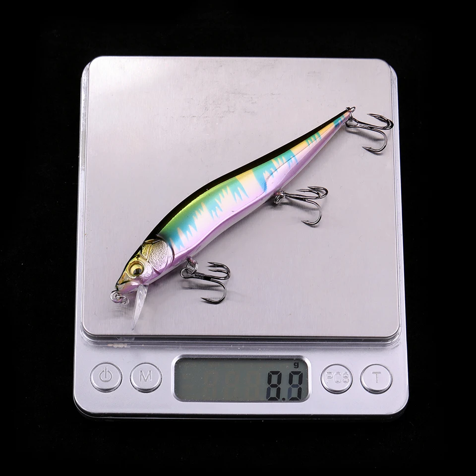 WALK FISH-señuelo de pesca con suspensión para pececillos, anzuelo duro con ojos 3D, 105mm, 8,8g, aparejos flotantes - imagen 5