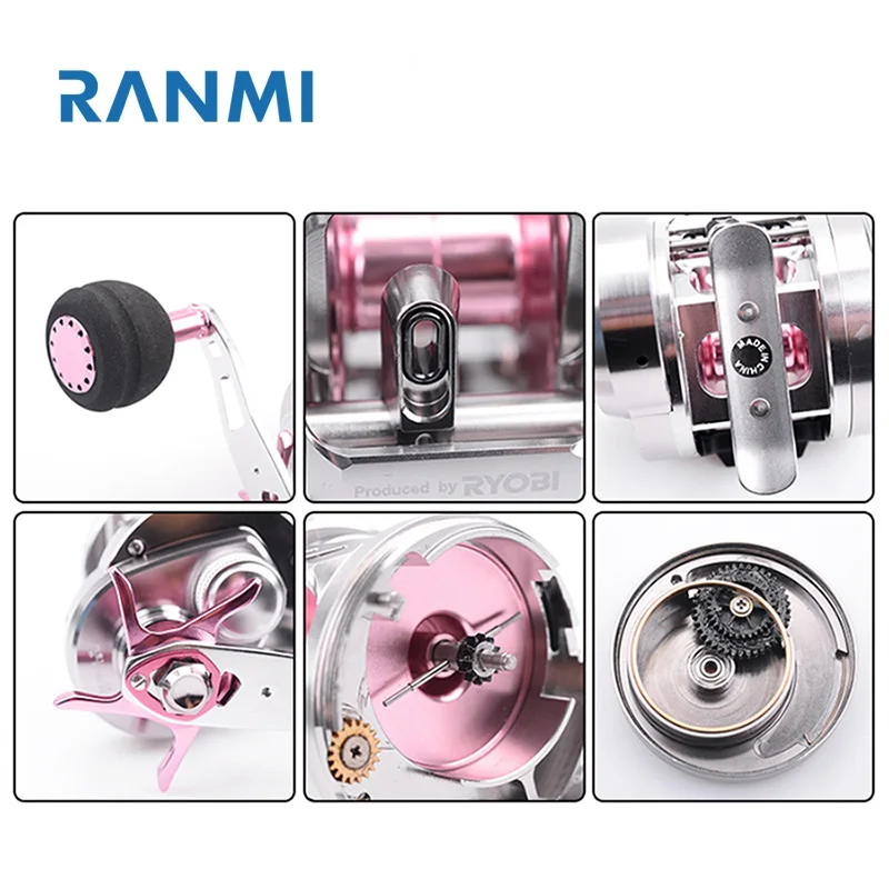 Carrete de pesca RYOBI RANMI 12KG Max Drag SLOW JIGGING Bering: perfecto para baitcasting y pesca hasta 10 + 1BB! - imagen 5