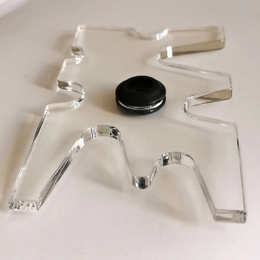 Puente billar acrílico transparente con goma desmontable – Snooker portátil - imagen 2