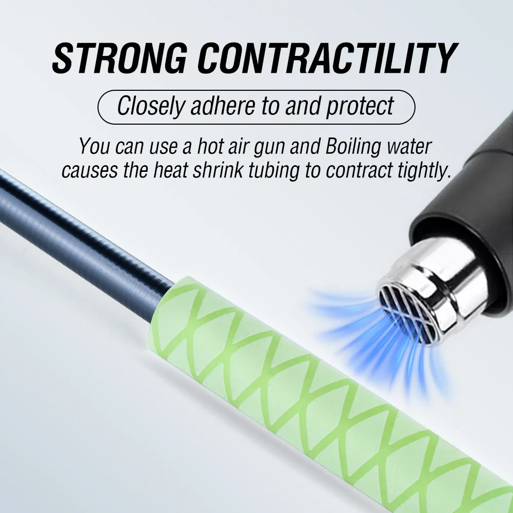 Tubo termorretráctil antideslizante de 1M, caña de pescar, mango de tubo luminoso DIY, aislamiento impermeable, mango de raqueta DIY, agarre de 18-35MM - imagen 2