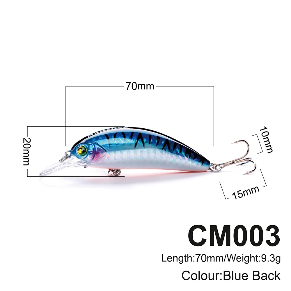 Pez pequeño flotante personalizado de alta calidad para Río, lago, mar, pesca de fundición en agua salada con cebo duro Artificial - imagen 4