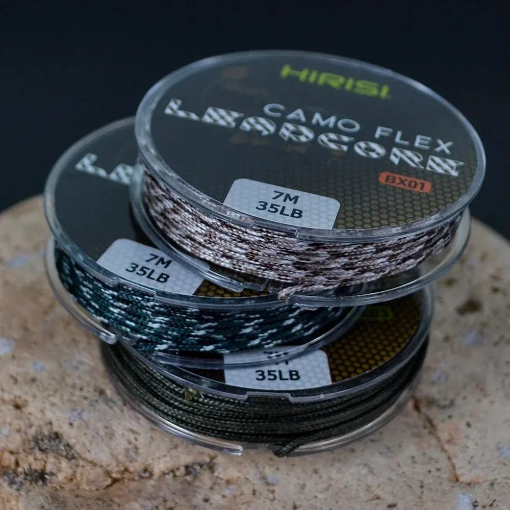 1 Uds. Línea de aparejos de pesca de carpa Leadcore de 35LB y 7M, aparejos de pelo de carpa, línea de plomo trenzada de 3 colores - imagen 2