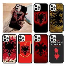Funda para iPhone con bandera albanesa y águila bicéfala