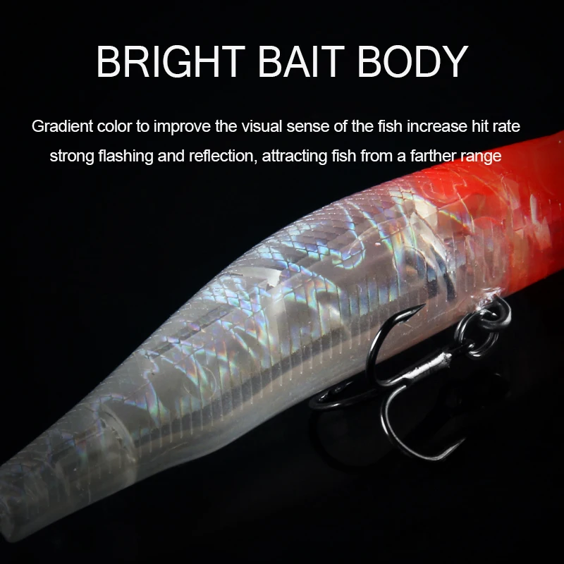 BEARKING 80mm 8,5g calidad profesional imán peso Señuelos de pesca Minnow manivela modelo caliente cebo Artificial aparejos - imagen 4