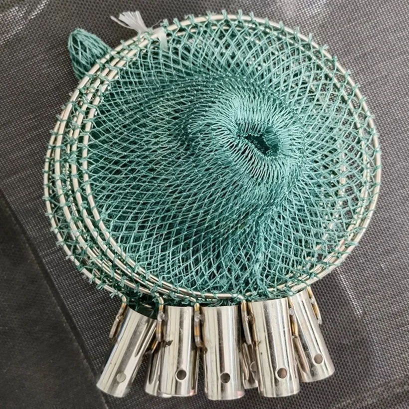 Red de copia de acero inoxidable sólido, mecanismo de cabeza de copia, bolsa de pesca, red de pesca, anillo de copia de pez de ojo cerrado - imagen 3