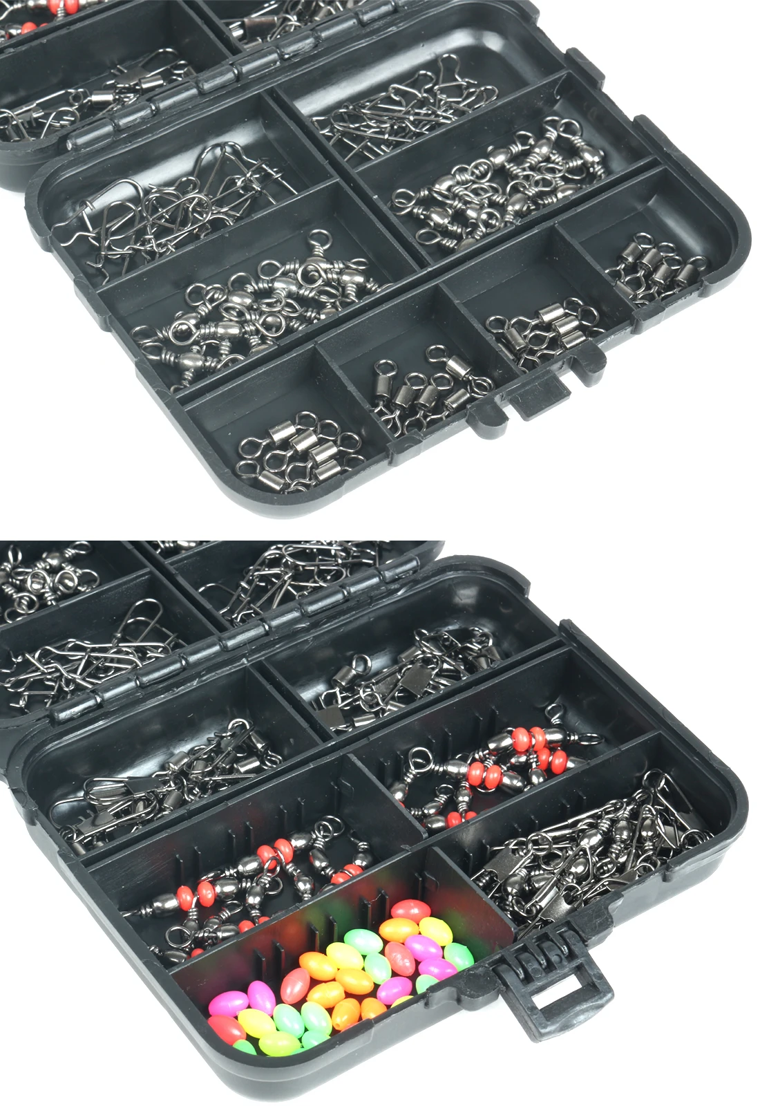 Conjunto de accesorios de pesca Luya, conector giratorio cruzado, caja de Juego de pesca en roca, 140 piezas - imagen 5