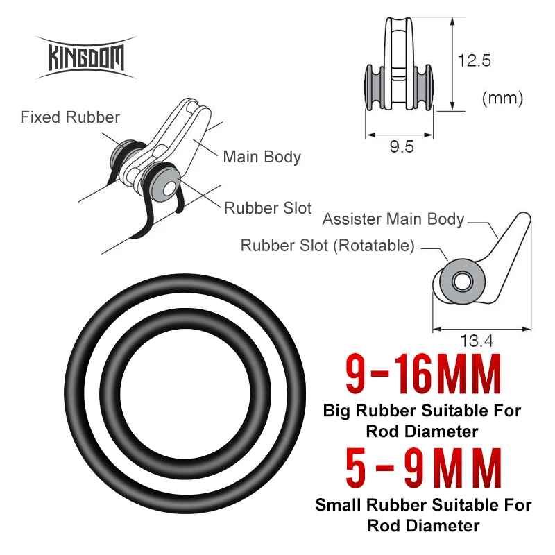 Kingdom-accesorios de pesca, tapón de carrete de sedal, soporte de gancho para caña de pescar, anzuelos de tiro seguro, herramienta de mantenimiento seguro - imagen 5