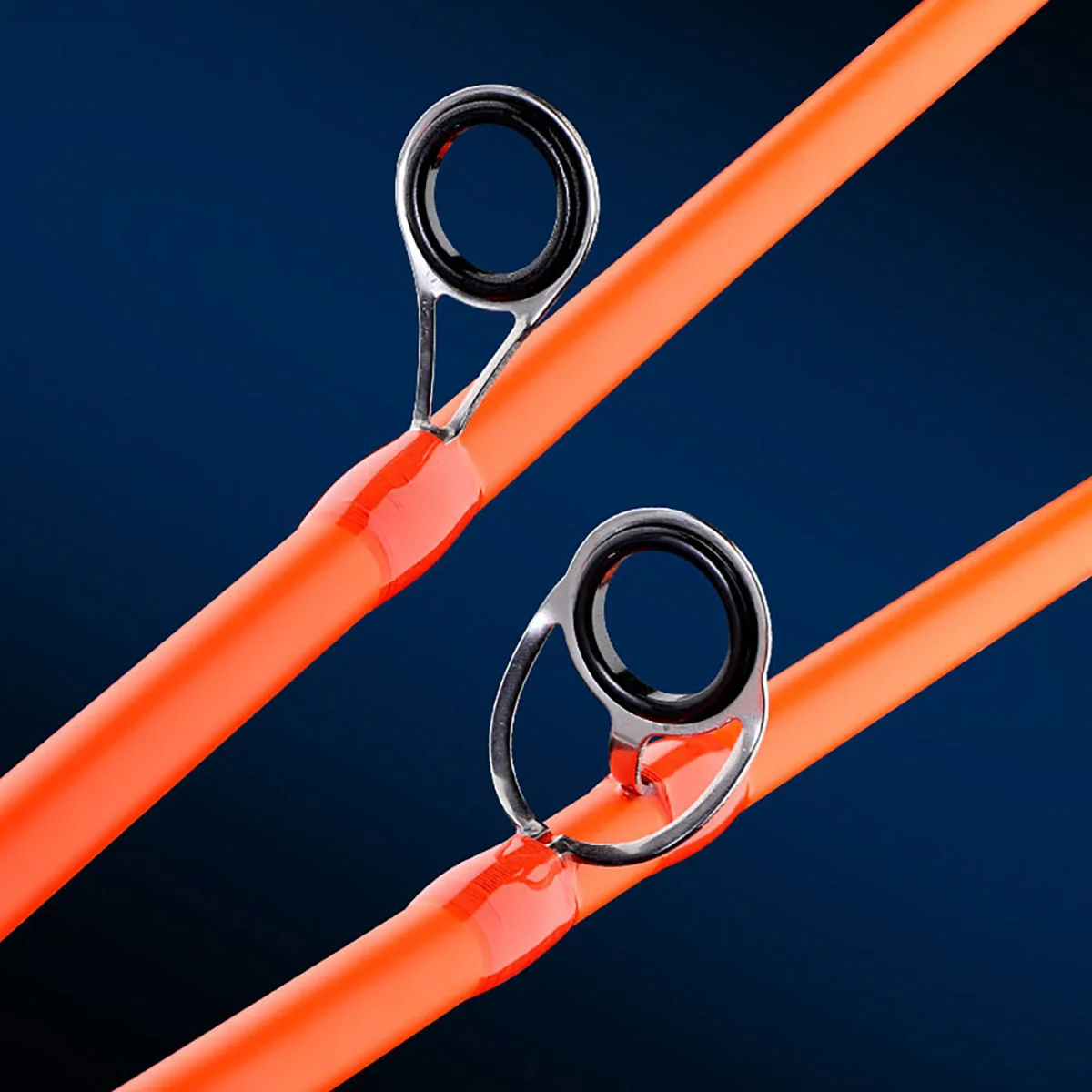 JOSBY caña de pescar ultraligera, accesorio de fundición giratoria M, fibra de carbono, 2 secciones para pesca en agua dulce y marina - imagen 5