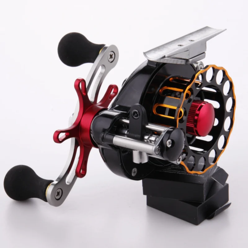 Carrete de pesca de balsa de lagarto con tratamiento antioxidante de carrete CNC de aleación de aluminio y mango de aleación de aluminio - imagen 5