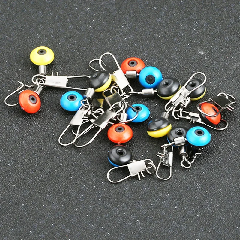 50 Uds flotador de pesca Bobber detiene granos espaciales conectores giratorios pesca en el mar agua salada Metal plástico herramientas Accesorios - imagen 4