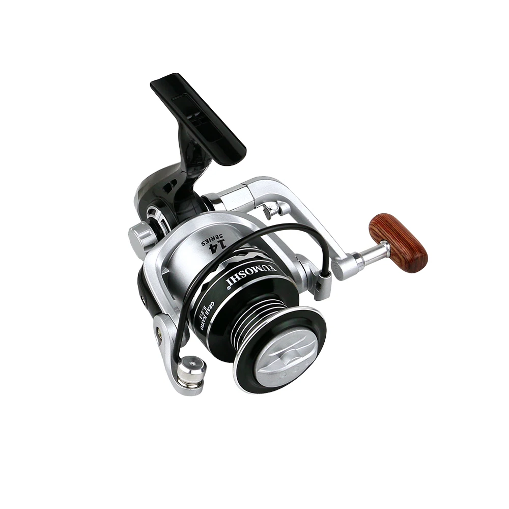 Carrete de pesca giratorio de agua salada plateada 5,2: 1, bobina de pesca de carpa de alta velocidad, sistema de freno magnético de Metal, pesca ultraligera, 1 Uds. - imagen 2