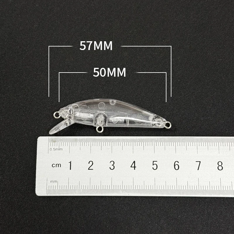 20 piezas cebo de pececillo en blanco sin pintar, 5g, 50mm, Mini señuelo de pececillo que se hunde, Jerkbait Wobblers, cebo duro Artificial, trucha, lago, Swimbait - imagen 3