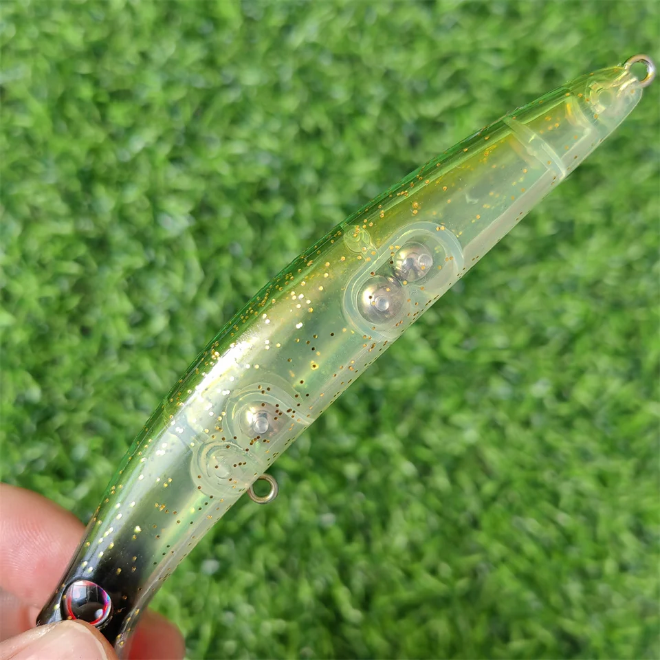 SWOLFY-Wobbler flotante de 110mm, 14,5g, 90mm, 13g, sonajero, cebo duro, señuelo de pececillo híbrido para pesca en la costa, playa, barco, Roca, lubina, trucha - imagen 5