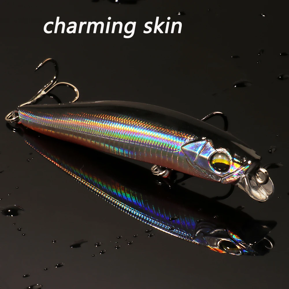 Minnow de hundimiento lento rodante, 12g, Wobbler, Pesca Swimbait, cebo de silicona de fundición larga, aparejos, Lucio, anzuelo, señuelo de Pesca de mar, Jerkbait - imagen 5