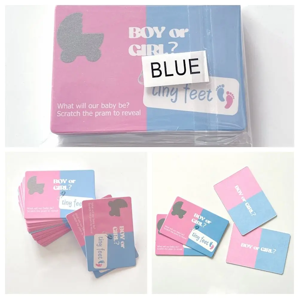 Tarjetas de juego divertidas para niña o niño, tarjetas de juego para fiesta de cumpleaños, Baby Shower, tarjetas secretas de papel para bebé, juego para bebé - imagen 3