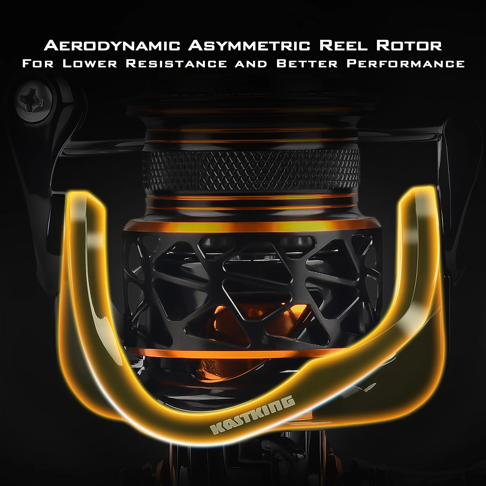 Carrete giratorio KastKing Zephyr 1000 SFS, sistema Finesse giratorio ultraligero, carrete de pesca construcción de fibra de carbono, arrastre de fibra de carbono - imagen 4