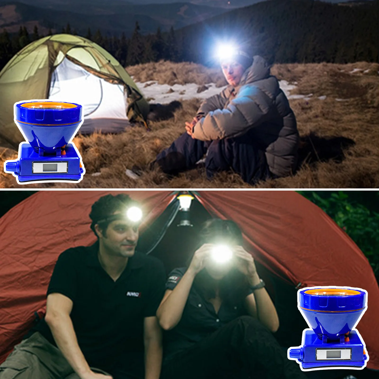 Faro de pesca portátil, linterna LED con batería de litio de alta potencia para acampar, senderismo, pesca, práctica linterna para exteriores - imagen 4