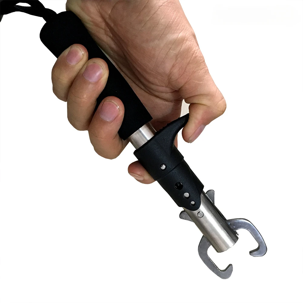 Alicates de pesca, herramienta de aparejos, removedor de anzuelos, cortador de línea, pinza de pesca, controlador de pesca, herramienta de pescado + cuerda de conexión - imagen 2