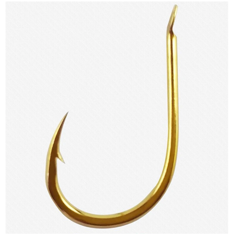 Gancho de Pesca de Mar Original Japón 1-6 # dorado Offset, acero de alto carbono Gamakatsu Simple para señuelo, accesorios de pesca - imagen 3