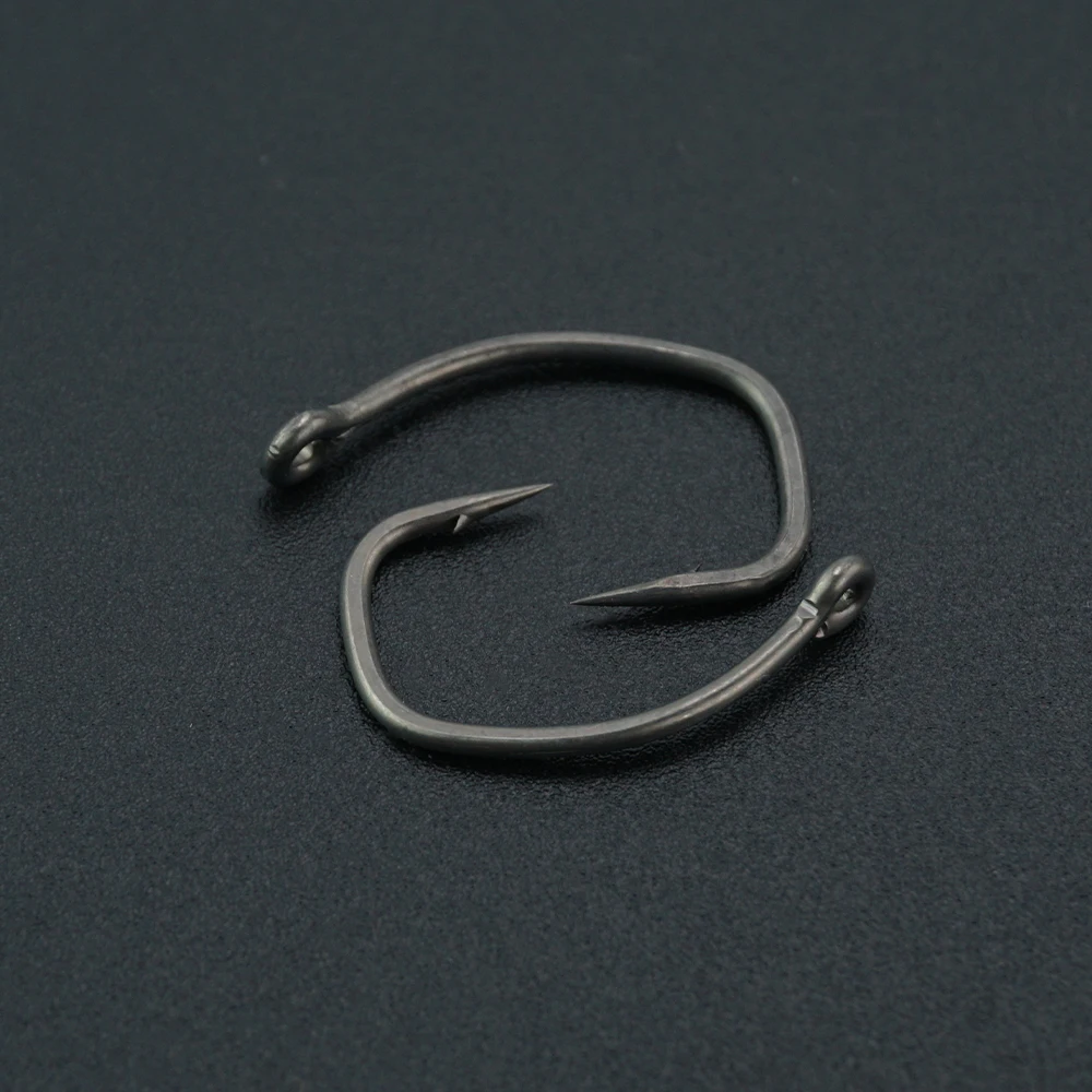 Hirisi 15 Uds anzuelos de pesca de carpa con ojo Micro púa anzuelos de acero alto en carbono recubiertos de PTFE X917 accesorios de pesca - imagen 5