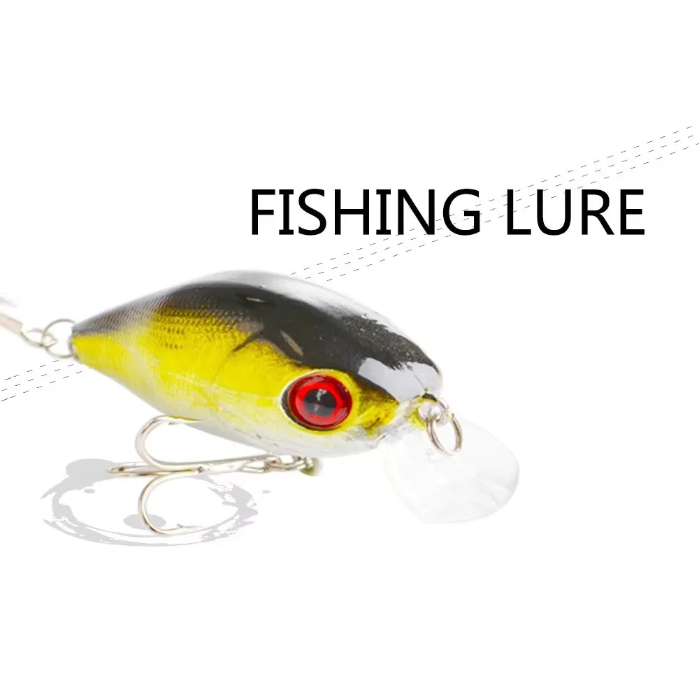 NGB 6,9g manivela cebo duro señuelo de pesca 5cm ojo 3D pez falso Crankbait Bass Swinbait Crankbaits cebo de silicona costero Popper - imagen 4