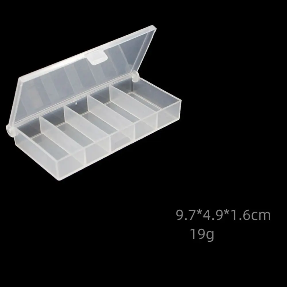 Caja de aparejos de pesca portátil, Mini estuche de almacenamiento para señuelo de plantilla, cuchara, gancho de cebo, accesorios de herramientas, caja organizadora de pesca con mosca de carpa - imagen 5