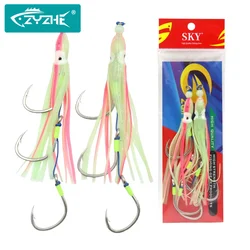 ZYZHE Anzuelo Sabiki pulpo luminoso – Pesca marina