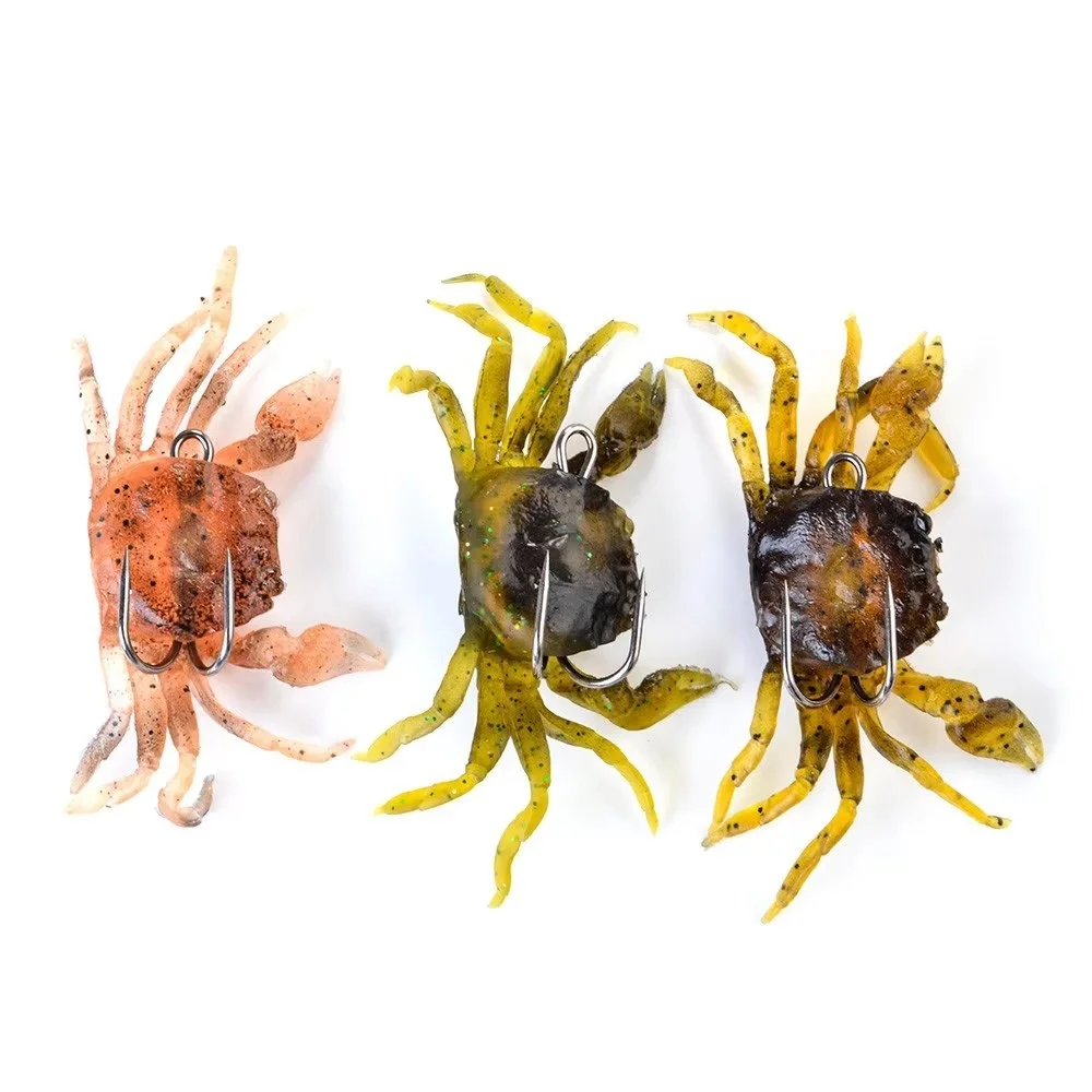 FTK-señuelo de pesca de cangrejo con doble gancho, plantilla de cebo Artificial de silicona suave de 116mm, cebo de pesca de goma, 33,5g - imagen 3