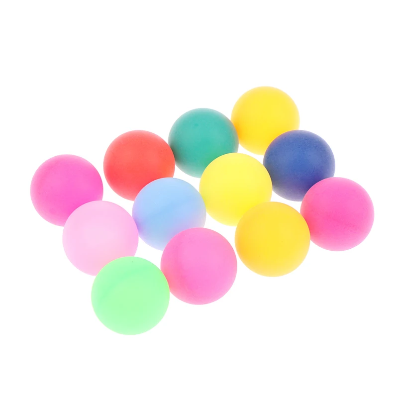 Pelotas de Ping Pong coloridas, pelotas de tenis de mesa de entretenimiento para juego, colores mezclados esmerilados, 40MM, 50 unids/lote por paquete - imagen 4