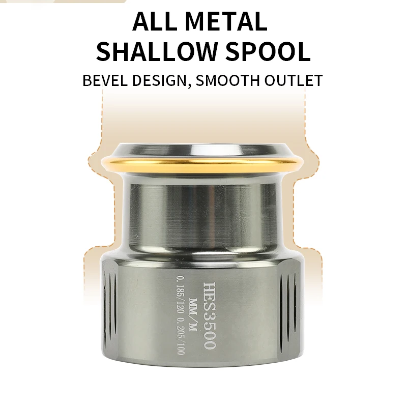 D1-carrete de pesca giratorio de Metal de copa poco profunda, potencia de arrastre máxima de 6KG, doble balancín, largo alcance, 5,2: 1 - imagen 3