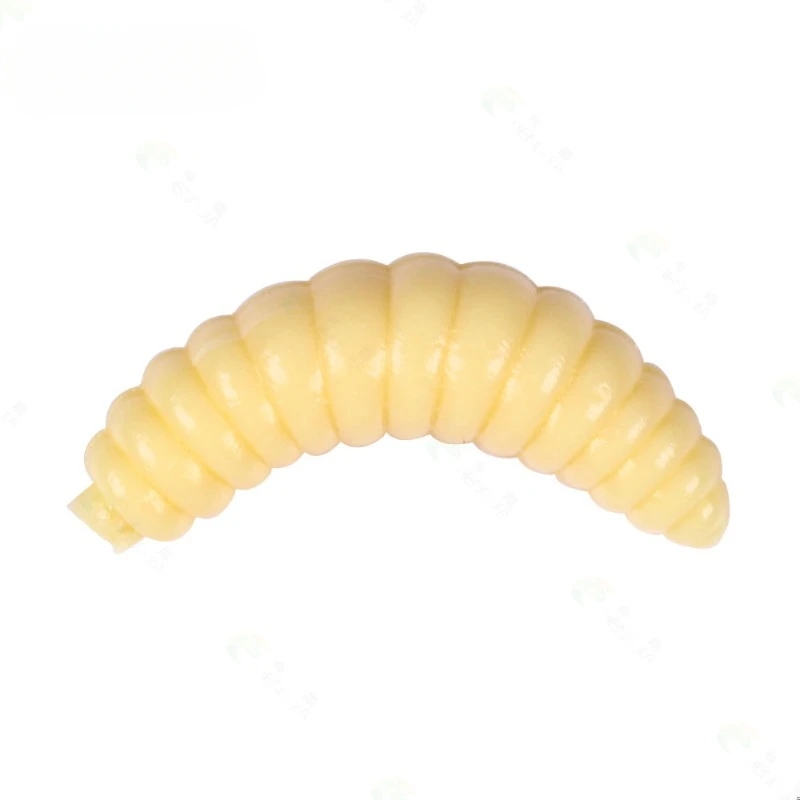 Señuelo de pesca artificial de silicona, cebo blando de 2cm y 0,5g, bug de pan amarillo, novedad - imagen 2